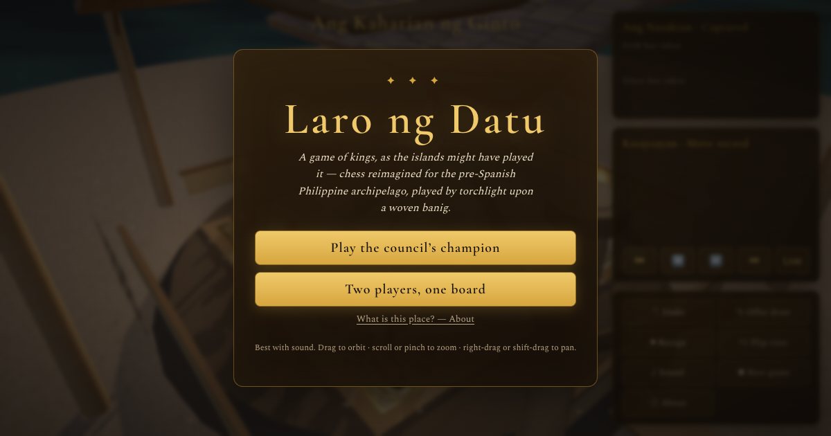 Screenshot of the 3D Chess demo