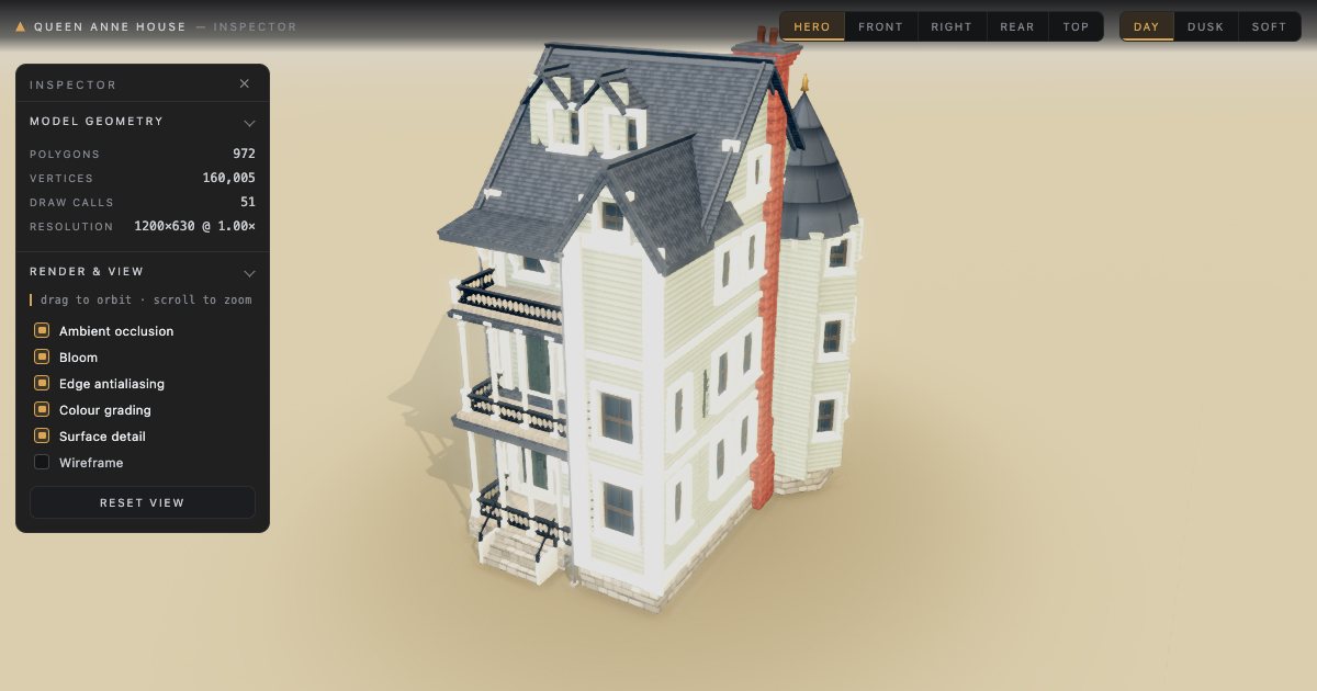 Screenshot of the 3D House demo