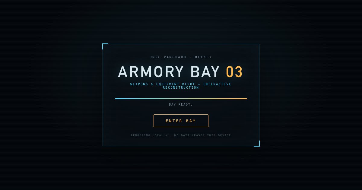 Screenshot of the Armory Bay demo
