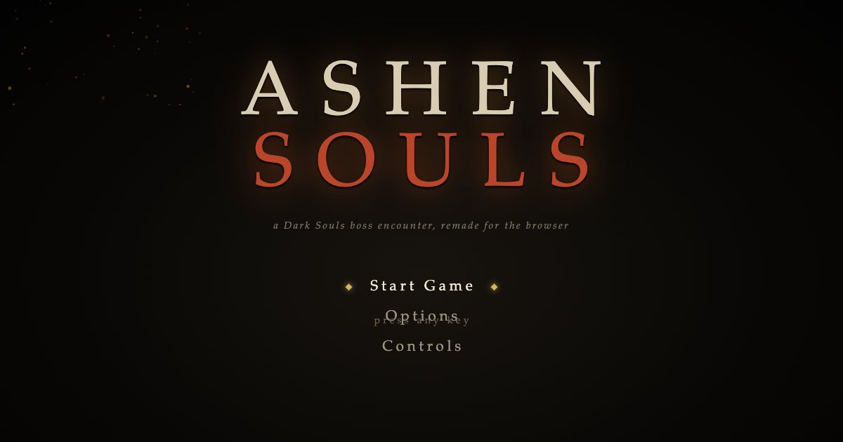 Screenshot of the Ashen Souls demo