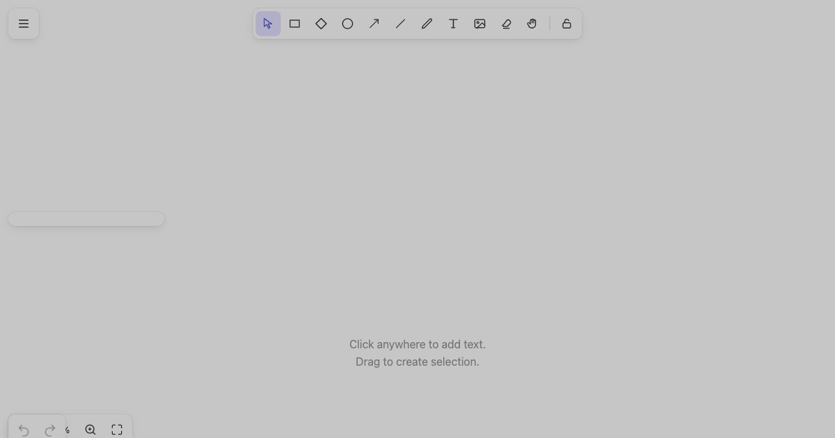 Screenshot of the Excalidraw demo
