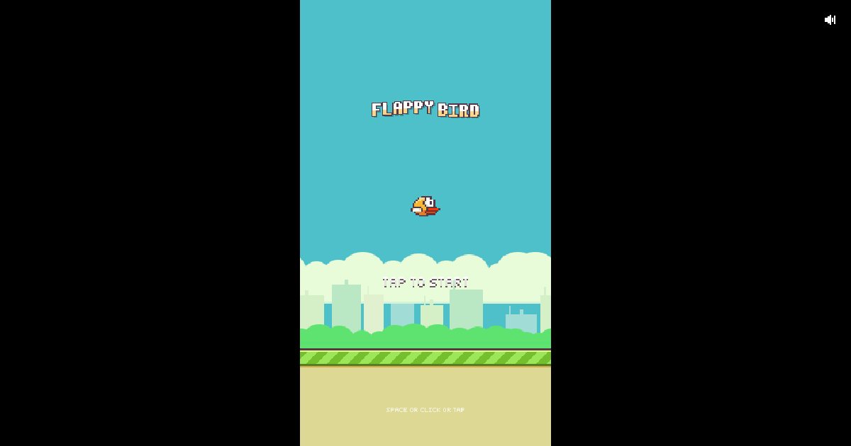 Screenshot of the Flappy Bird demo