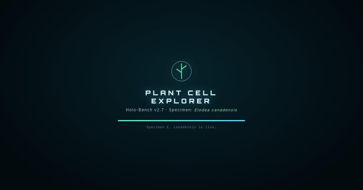 Screenshot of the Plant Cell demo